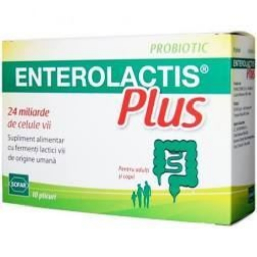 Poza cu  Enterolactis Plus - 10 plicuri Sofar