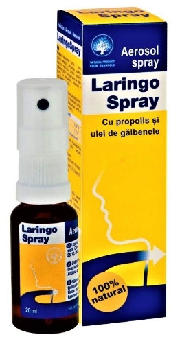 Laringo Spray Cu Propolis Si Ulei Galbenele X 20ml
