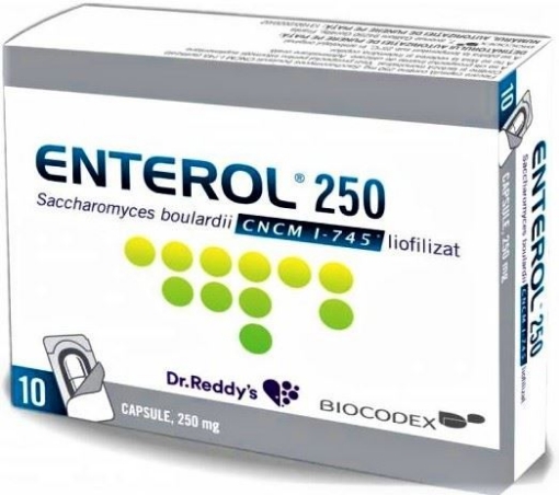 Poza cu Enterol 250mg - 10 capsule Biocodex