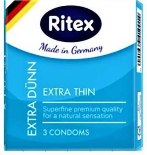 Poza cu ritex prezervativ extra thin x 3 bucati
