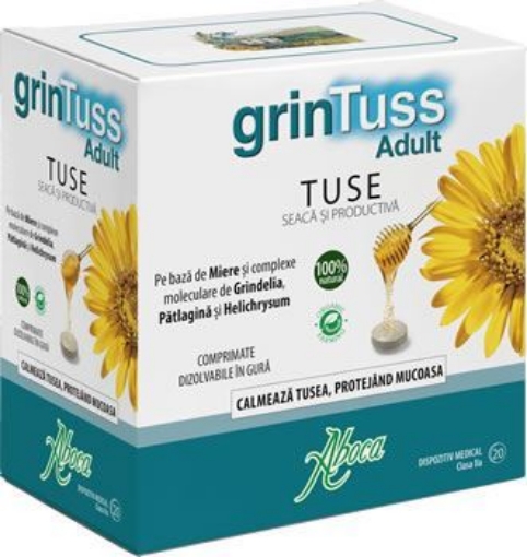 Poza cu Aboca Grintuss tuse - 20 comprimate