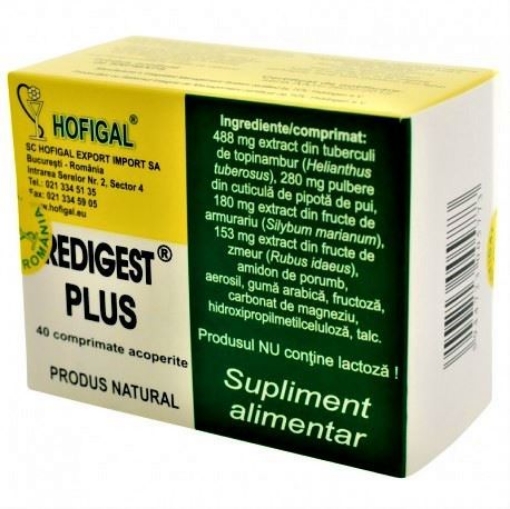 Hofigal Redigest Plus - 40 Comprimate Acoperite