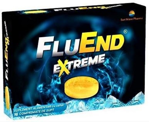 Poza cu SunWave FluEnd Extreme - 16 comprimate de supt