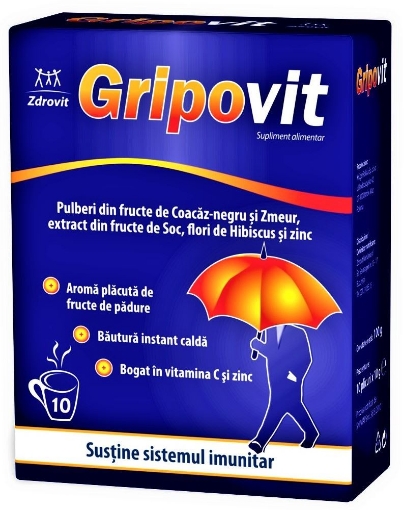 Zdrovit Gripovit - 10 plicuri