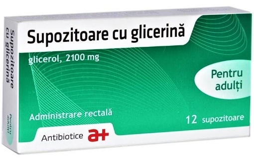 Poza cu Supozitoare cu glicerina pentru adulti 2100mg - 12 supozitoare Antibiotice Iasi
