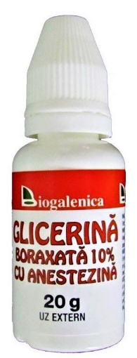 Biogalenica glicerina boraxata 10% cu anestezina - 20ml