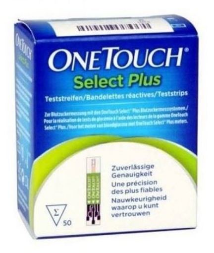Poza cu Teste pentru determinarea glicemiei OneTouch Select Plus - 50 bucati