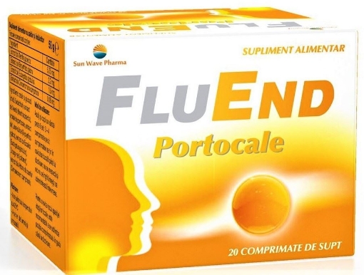 Poza cu SunWave FluEnd comprimate de supt portocale - 20 pastile