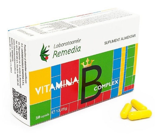 Poza cu remedia vitamina b complex x 30 capsule