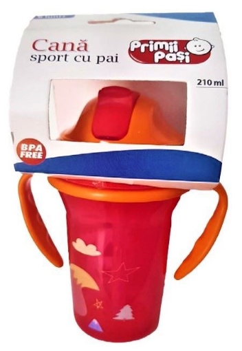 Primii Pasi Cana Sport Cu Pai Si Manere - 210ml (r0636)