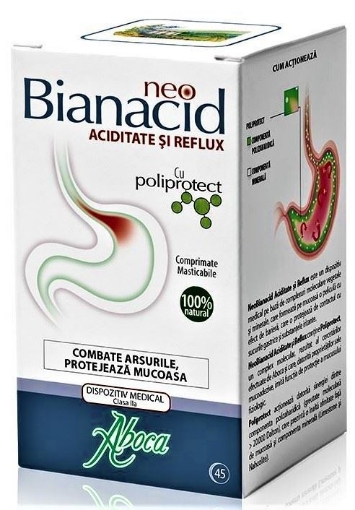 Aboca Neobianacid Acid Si Reflux - 45 Comprimate Masticabile