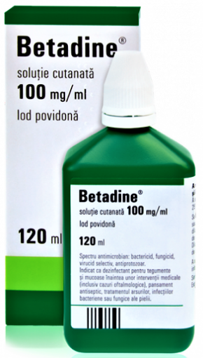 Poza cu Betadine 10% solutie externa - 120ml Egis