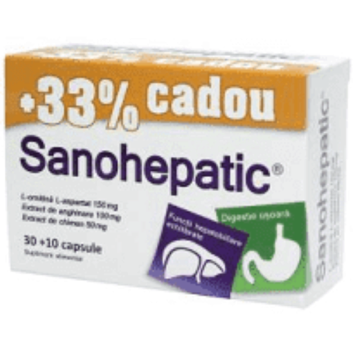 zdrovit sanohepatic ctx30 cps+ctx10 cps 33% cadou