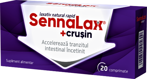 Sennalax Plus Crusin - 20 Comprimate Biofarm