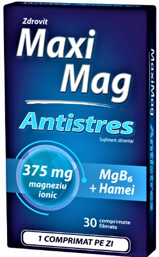 Zdrovit MaxiMag Antistres 375mg - 30 comprimate filmate