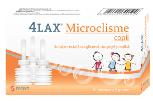 4Lax microclisme pentru copii – 6 bucati