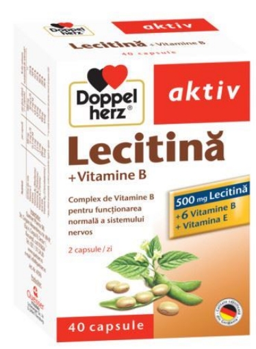Poza cu Doppelherz Lecitina + vitamine B - 40 capsule