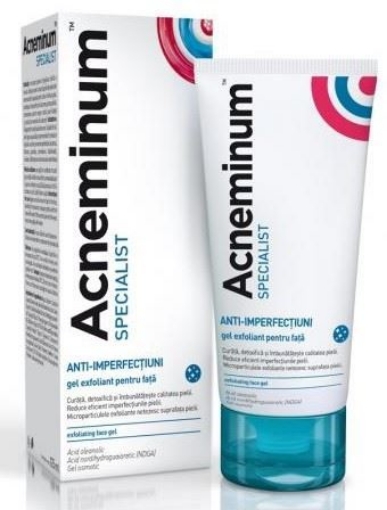 Acneminum Specialist gel de fata exfoliant – 125ml Aflofarm 125ml poza noua reduceri 2022