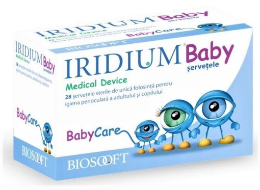 Poza cu iridium baby servetele oculare x 28 bucati biosooft