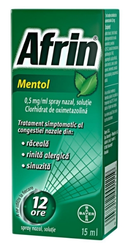 Poza cu Afrin spray nazal cu mentol 0,5mg/ml - 15ml