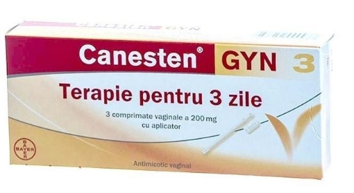Poza cu Canesten Gyn 3 200mg - 3 comprimate vaginale Bayer
