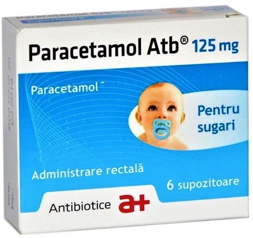 Poza cu Paracetamol 125mg - 6 supozitoare Antibiotice Iasi