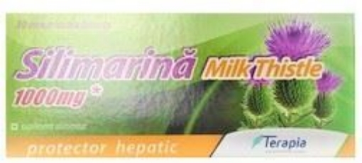Poza cu terapia silimarina milk thistle 1000mg ctx30 cpr