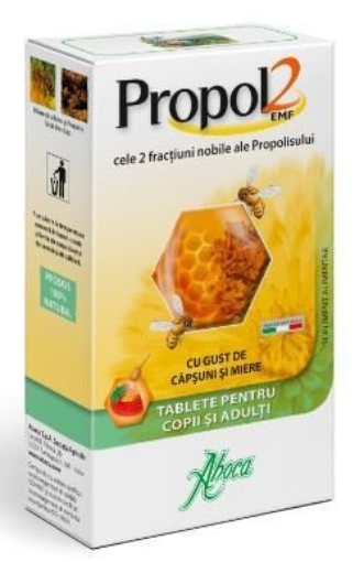Aboca Propol 2 copii miere si capsuni – 45 tablete masticabile