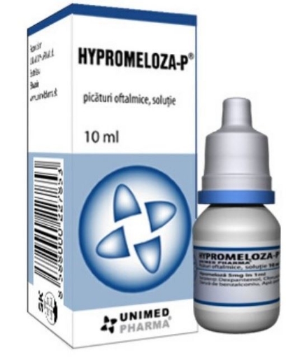 Poza cu Hypromeloza-P 5mg/ml solutie oftalmica - 10ml Unimed Pharma 