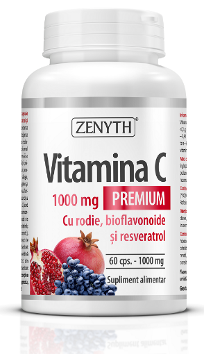 Poza cu zenyth vitamina c rodie 1000mg ctx60 cps