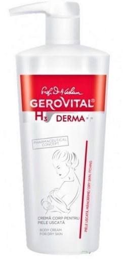 Poza cu Gerovital H3 Derma+ Crema de Corp pentru Piele Uscata - 500ml