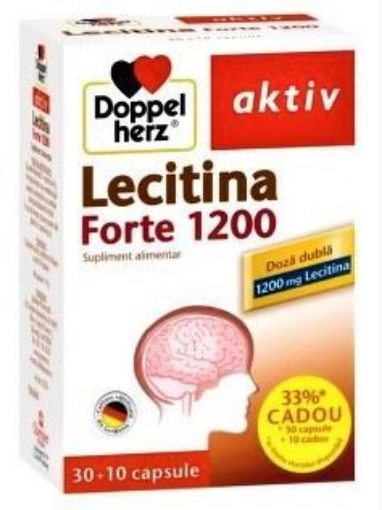 Poza cu Doppelherz Aktiv Lecitina Forte 1200 - 30 capsule (+10 capsule promo)