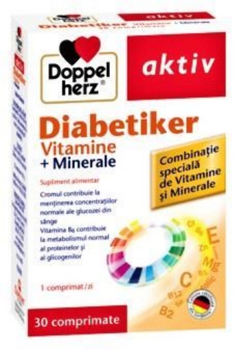 Poza cu Doppelherz Aktiv Diabetiker vitamine si minerale - 30 comprimate