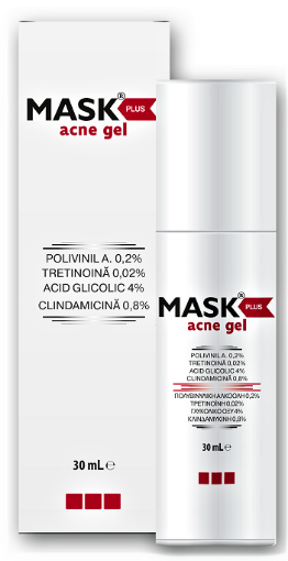 Poza cu Mask Plus gel tratament pentru acnee inflamatorie - 30ml