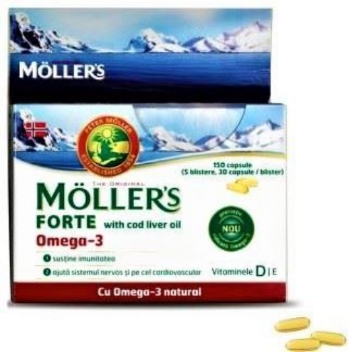 Mollers Forte Omega 3 Cod Liver Oil - 150 capsule