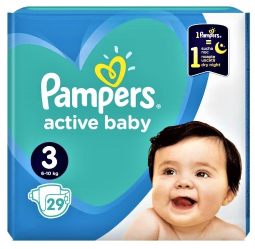Poza cu Pampers 3 (6-10kg) Active baby - 29 bucati