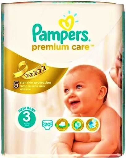 Poza cu Pampers 3 (4-9kg) Premium Care - 20 bucati