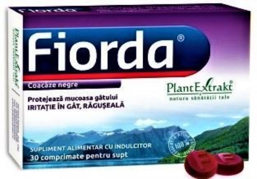 Poza cu PlantExtrakt Fiorda coacaze negre - 30 comprimate pentru supt