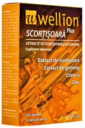 Wellion scortisoara plus - 30 capsule