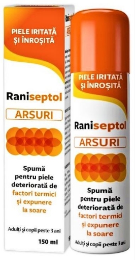Zdrovit raniseptol arsuri spuma - 150ml