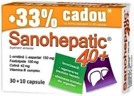 Zdrovit Sanohepatic 40+ctx30 Cps+10 Cps 33% Cadou