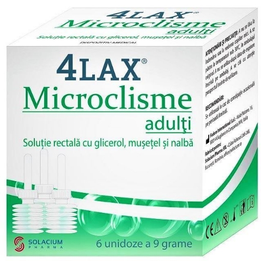 4Lax microclisme pentru adulti – 6 bucati