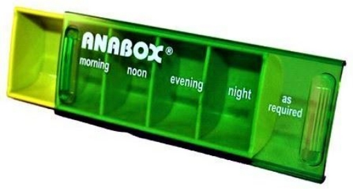 Anabox organizator zilnic pentru medicamente - 1 bucata