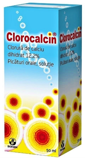 Poza cu Clorocalcin solutie 12.2% - 50ml Biofarm