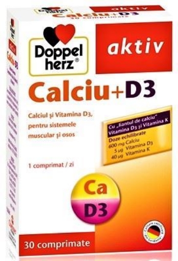 Doppelherz Aktiv Calciu+d3 - 30 Comprimate