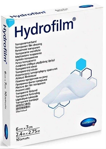 Hartmann Hydrofilm Plasture Transparent Autoadeziv 6cm/7cm - 10 Bucati