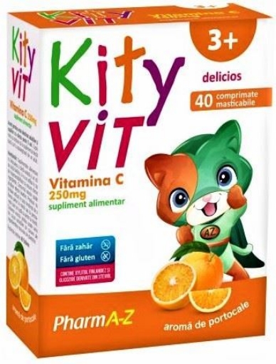Pharma-z Kityvit Vitamina C 250mg - 40 Comprimate Masticabile