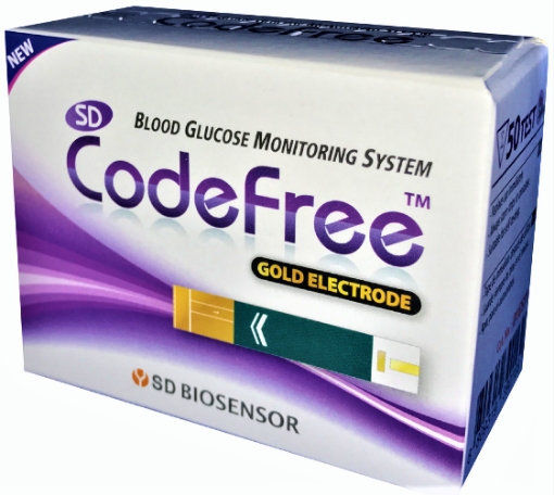 Poza cu Teste pentru determinarea glicemiei SD CodeFree - 50 bucati