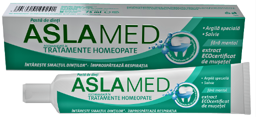 Aslamed pasta de dinti pentru tratament homeopat – 75ml