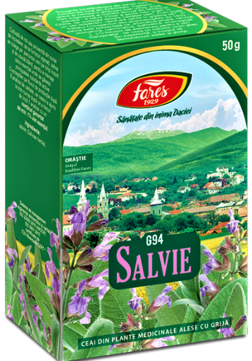 Poza cu Fares ceai salvie iarba - 50 grame